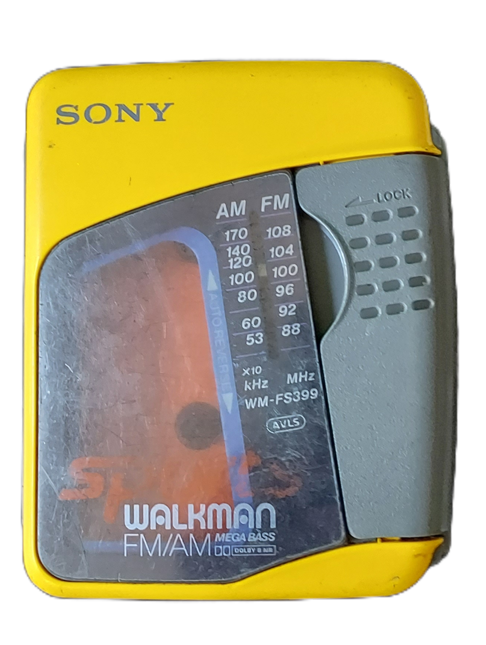 Sony Sports Walkman FM/AM Mega Bass/ Maxell Jellez earbuds bundle