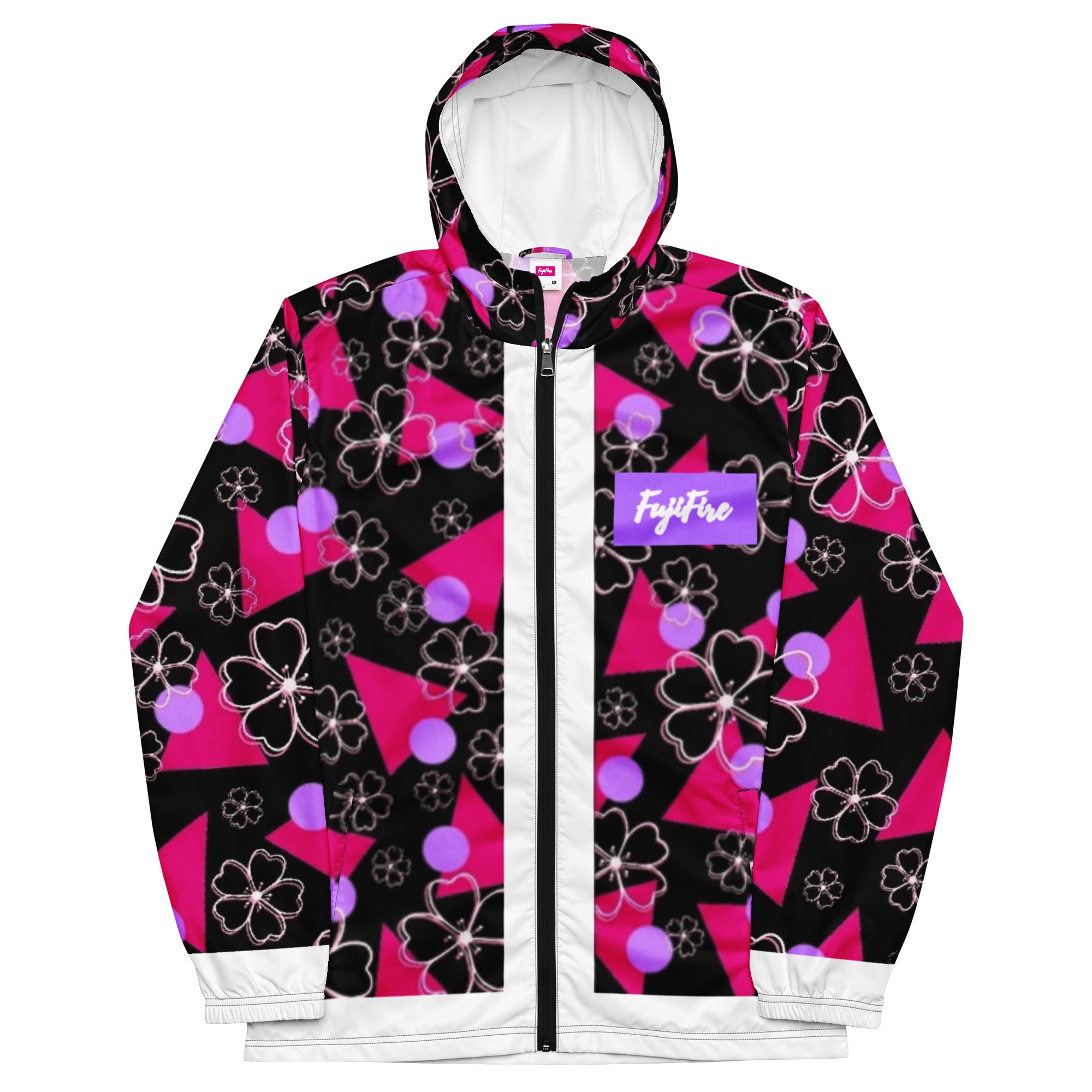 Retro Sakura Windbreaker