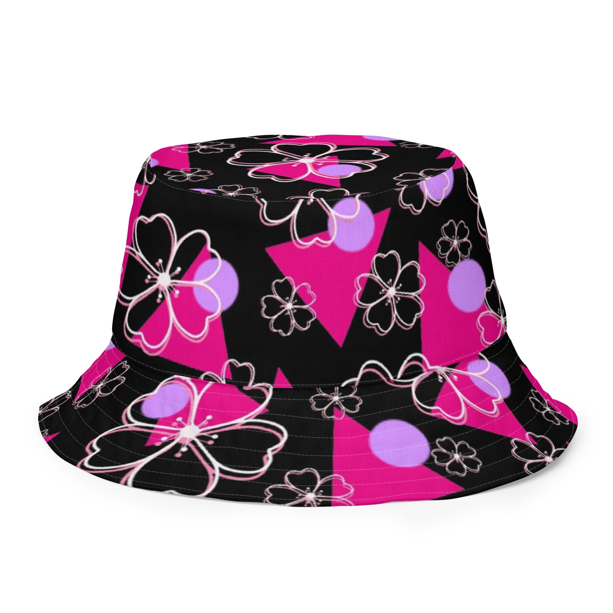 Retro Sakura Reversible bucket hat