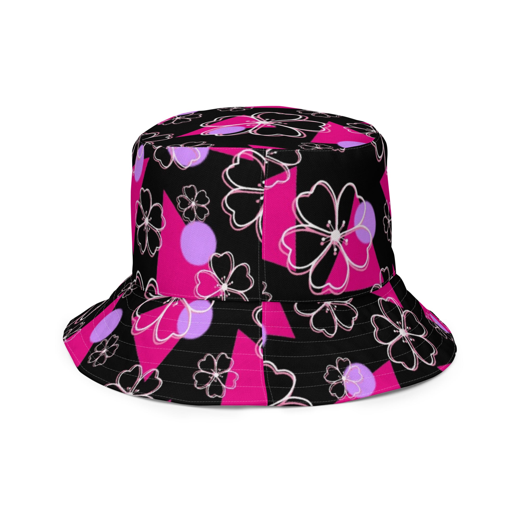 Retro Sakura Reversible bucket hat