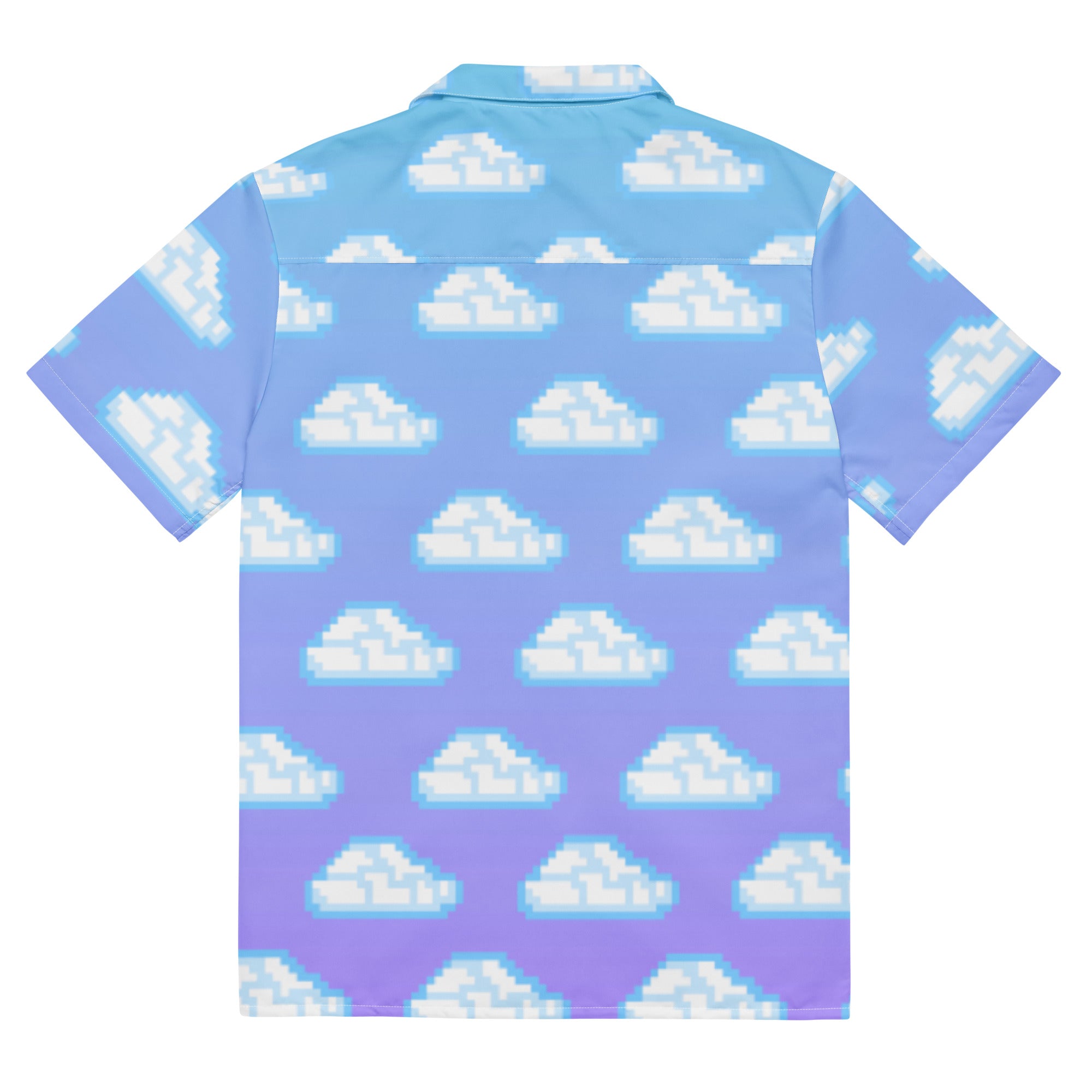 Pixel Clouds Hawaiian Shirt