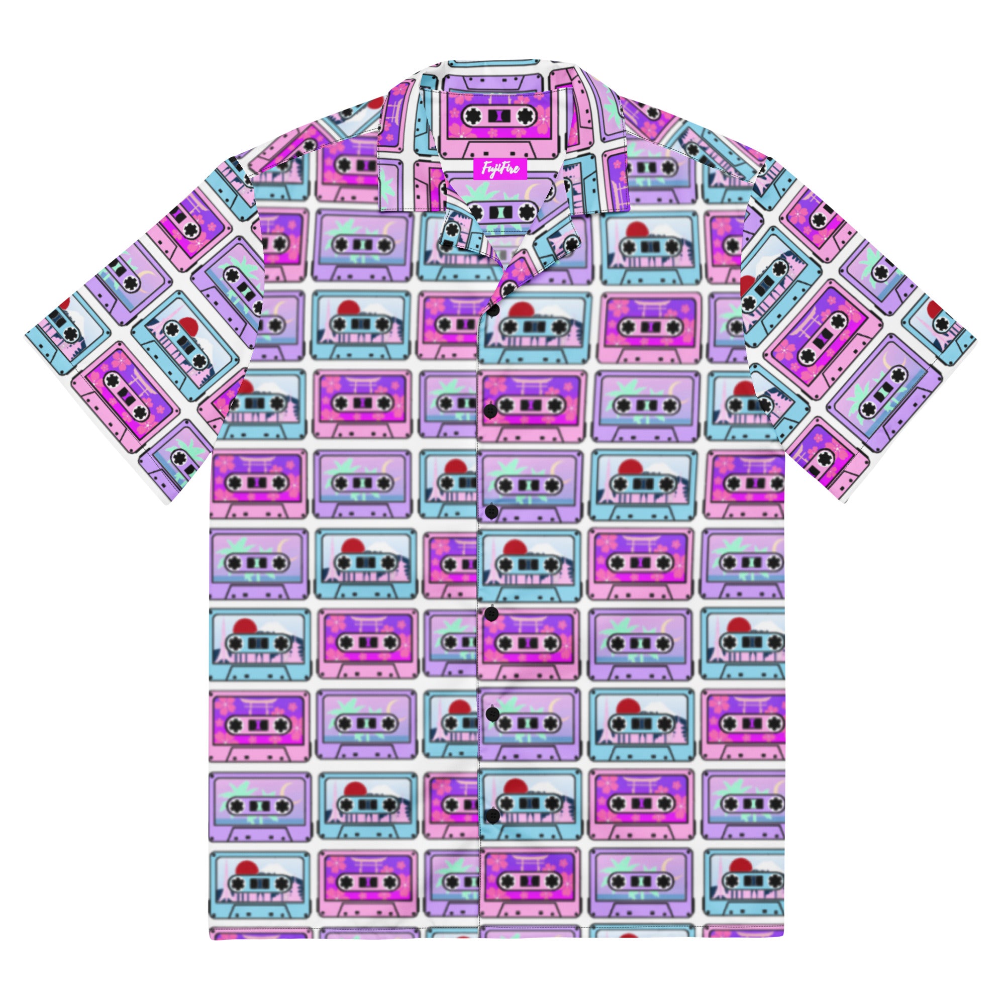 Colorful Cassettes Hawaiian shirt