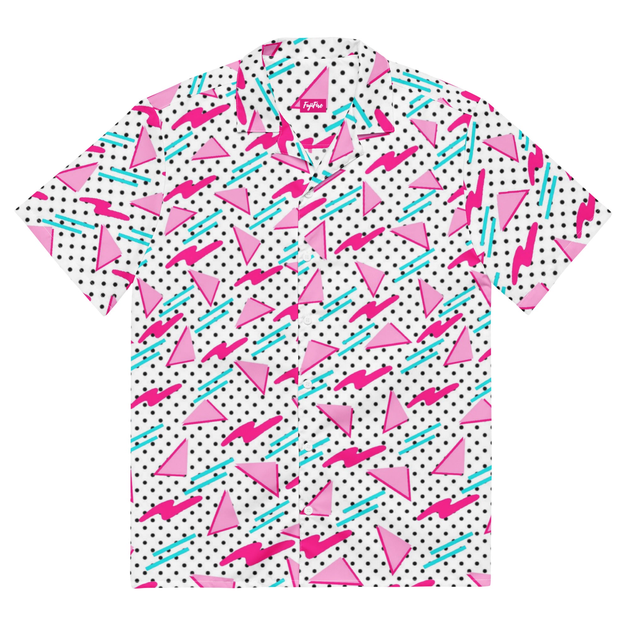 Fujifire Retro Vaporwave button shirt