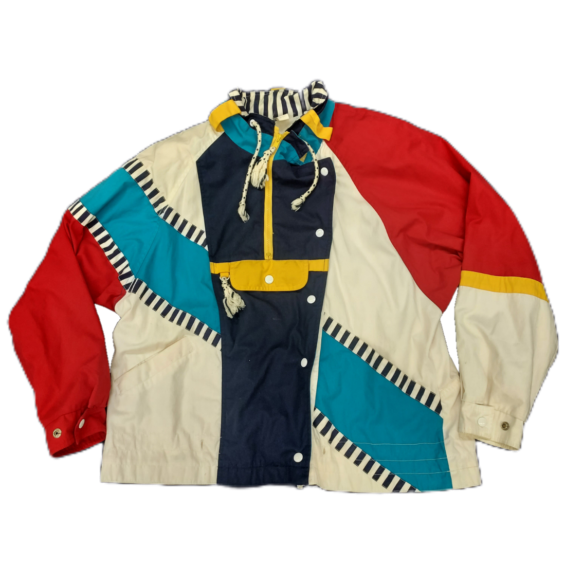 80s Braetan Colorblock Ski Jacket/ Large