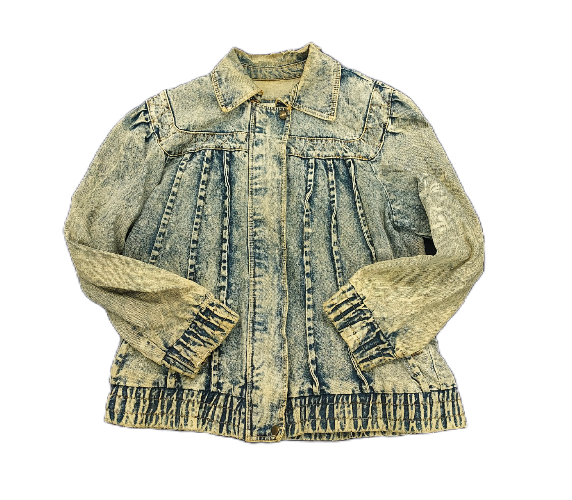 Gitano Acid Wash Denim Jacket Size L