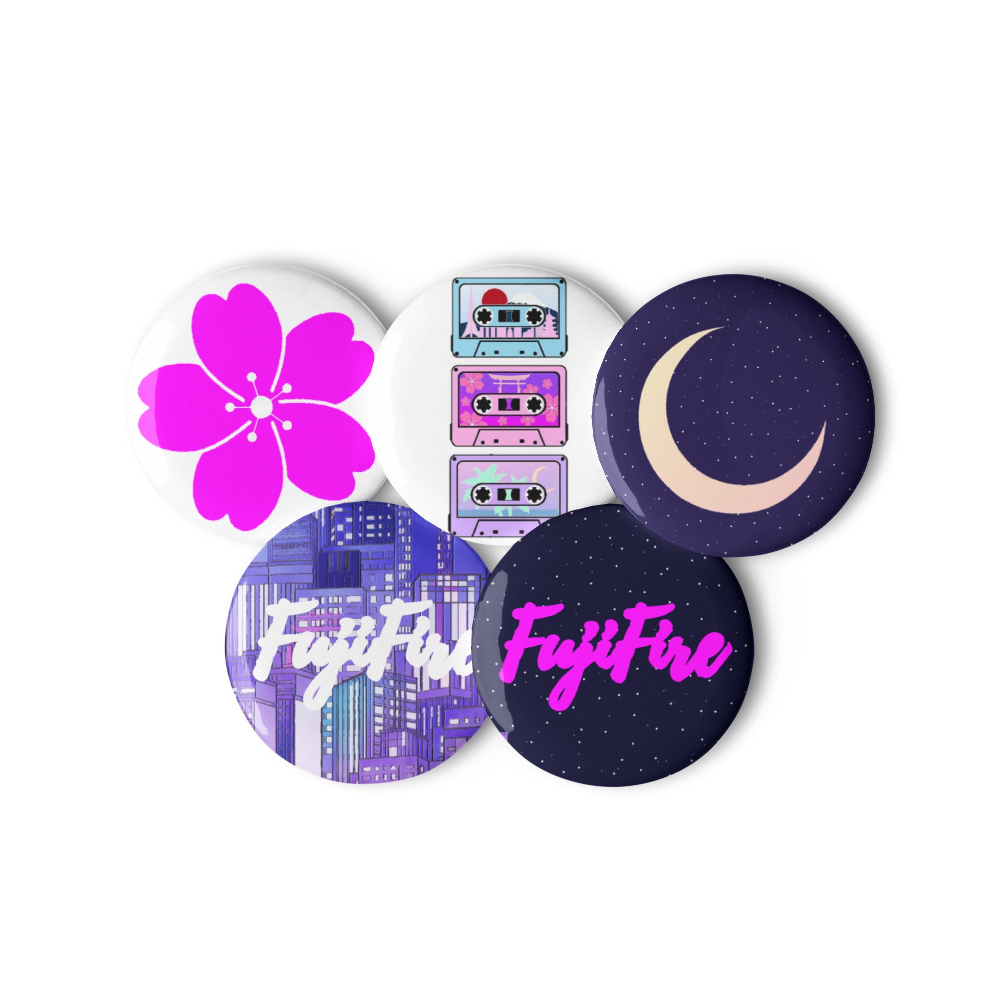 Fujifire pin buttons set 2