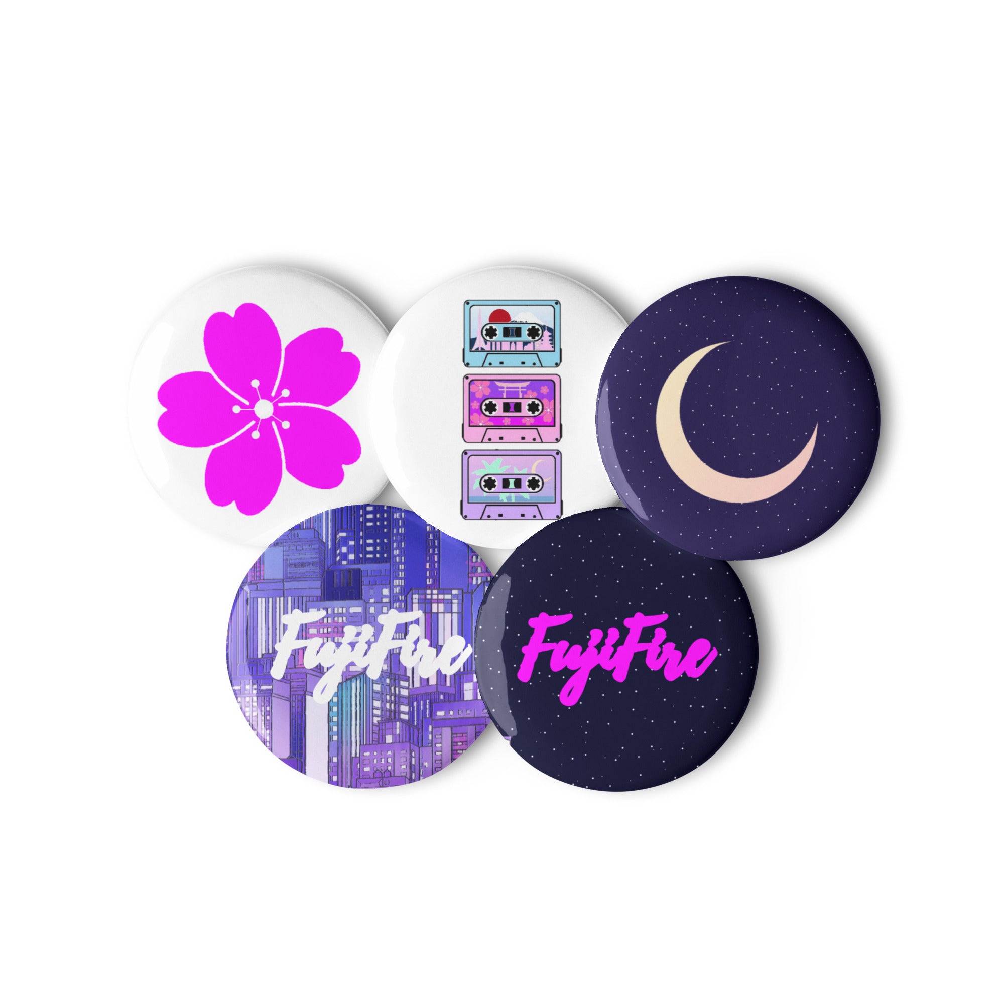 Fujifire pin buttons set 2