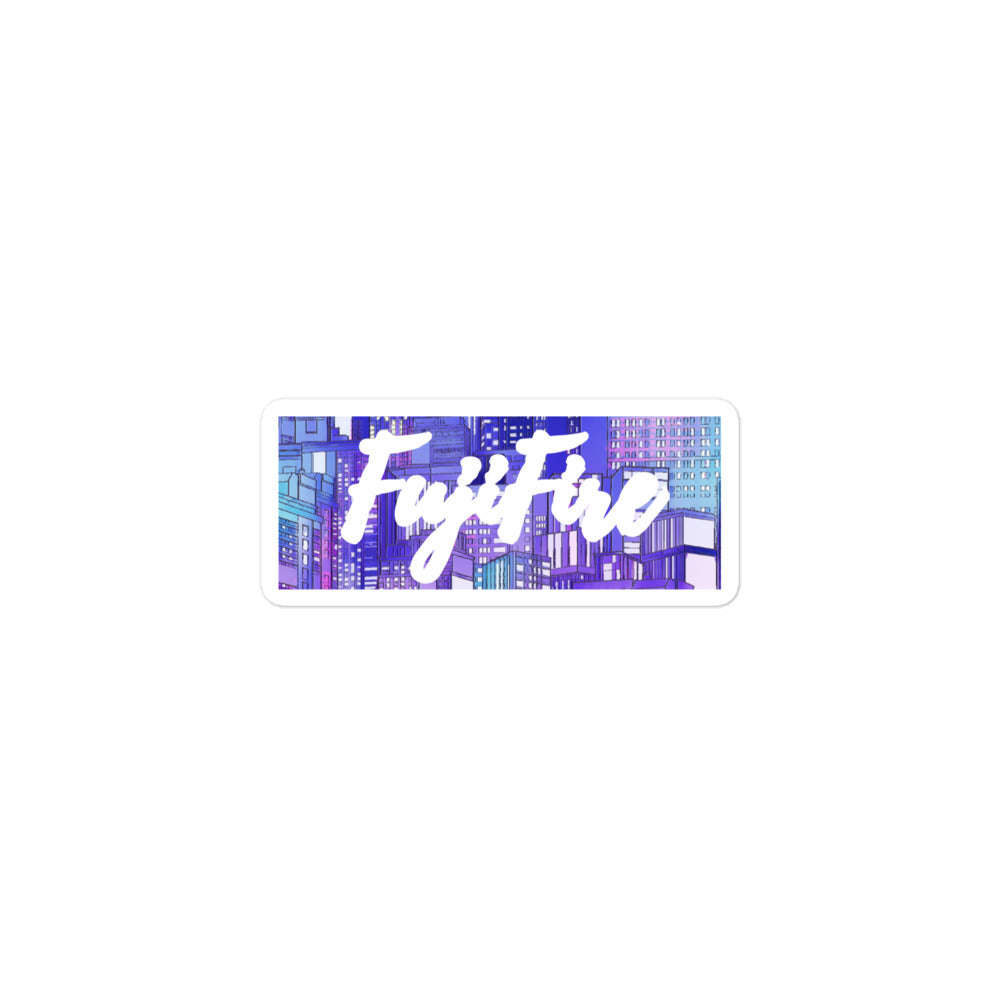 Fujifire Night City Bubble-free sticker