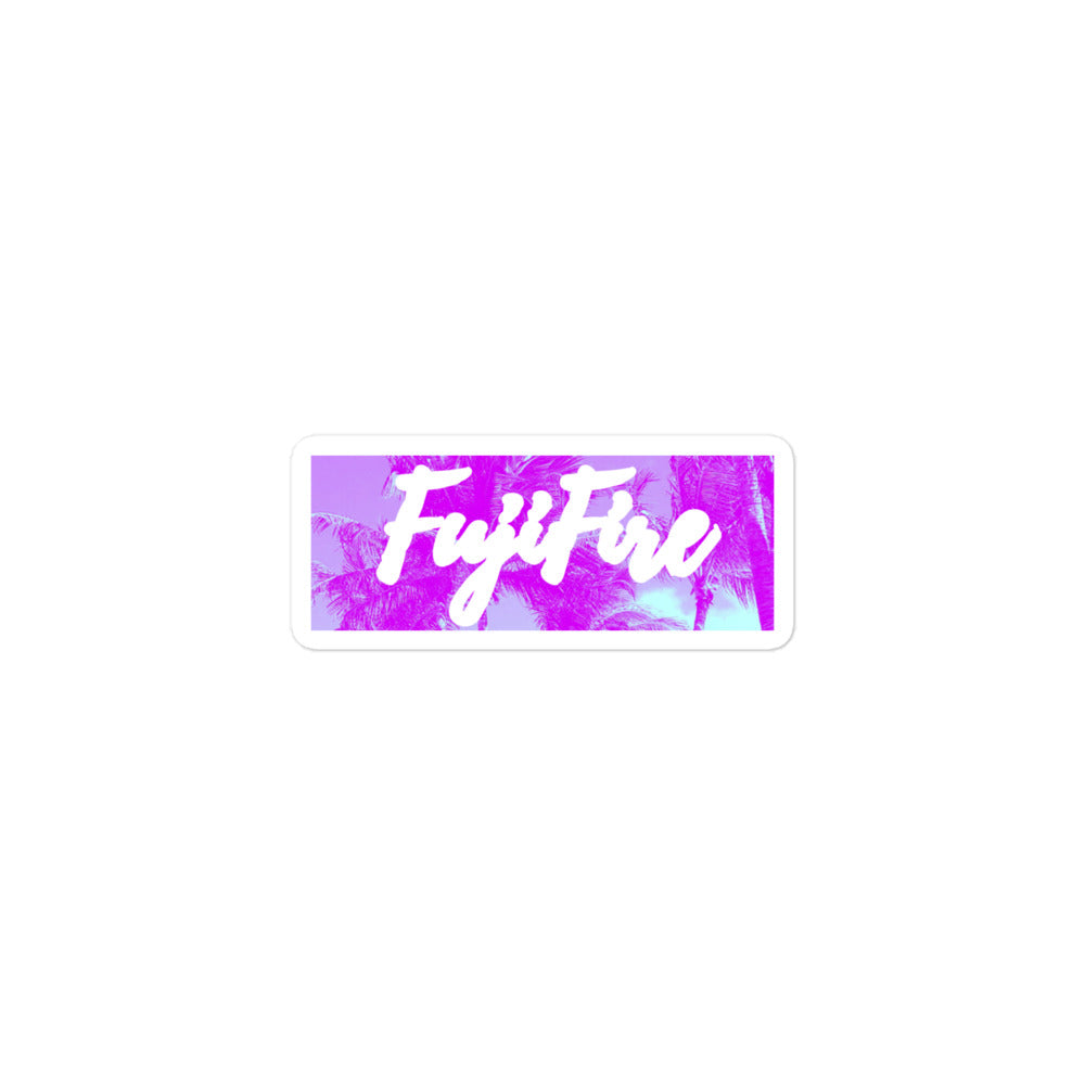 Fujifire Palm Bubble-free sticker