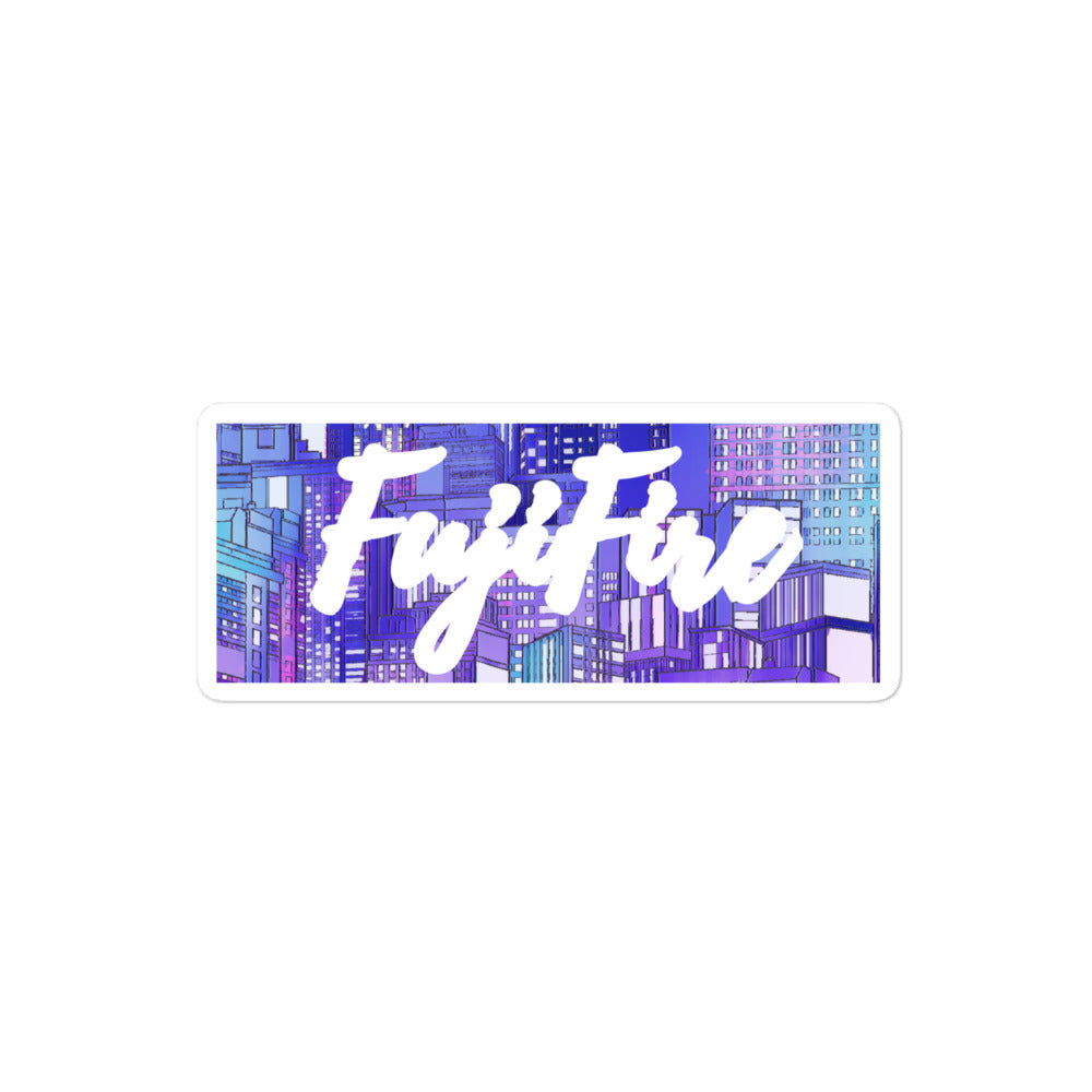 Fujifire Night City Bubble-free sticker