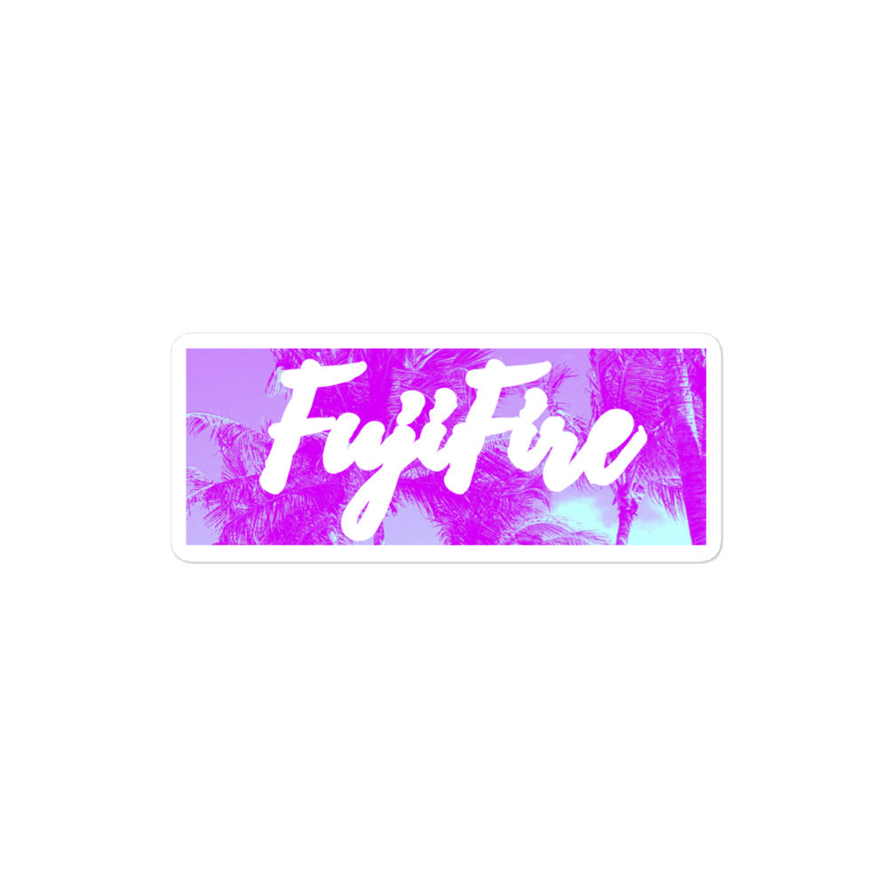 Fujifire Palm Bubble-free sticker