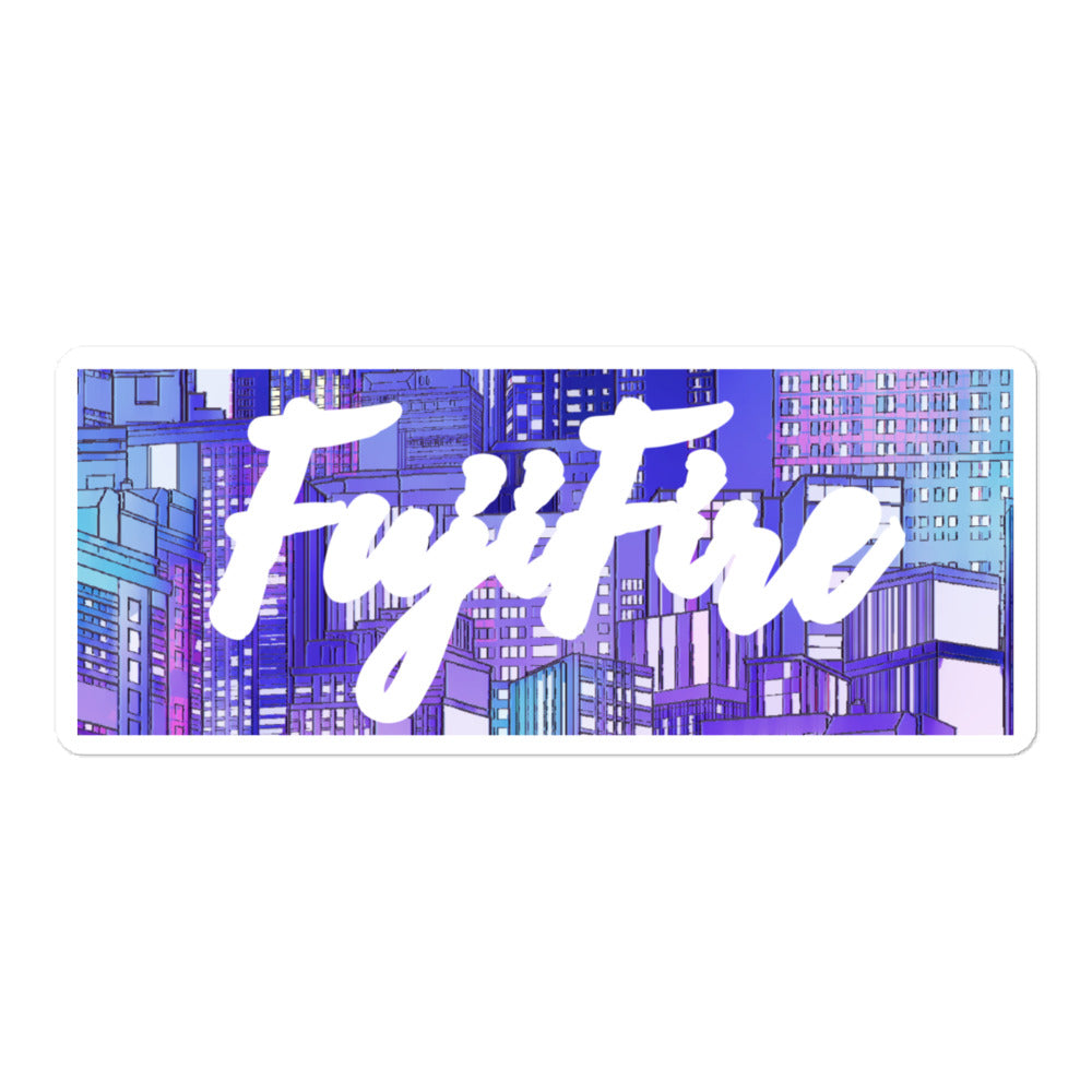 Fujifire Night City Bubble-free sticker