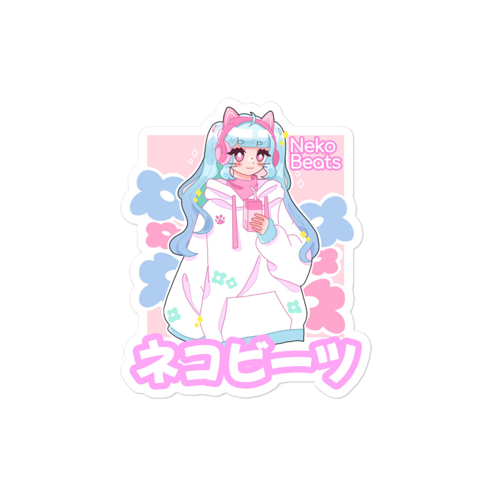 Neko Beats Bubble-free stickers