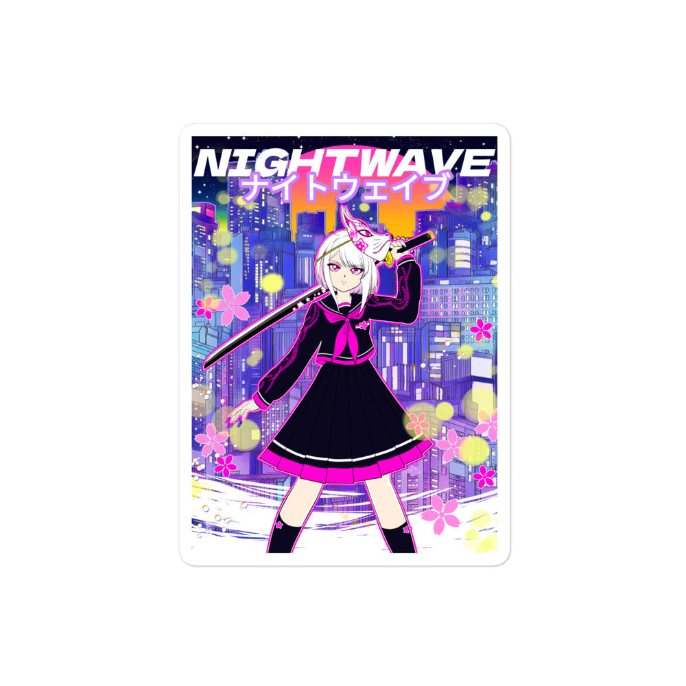 Nightwave Bubble-free sticker