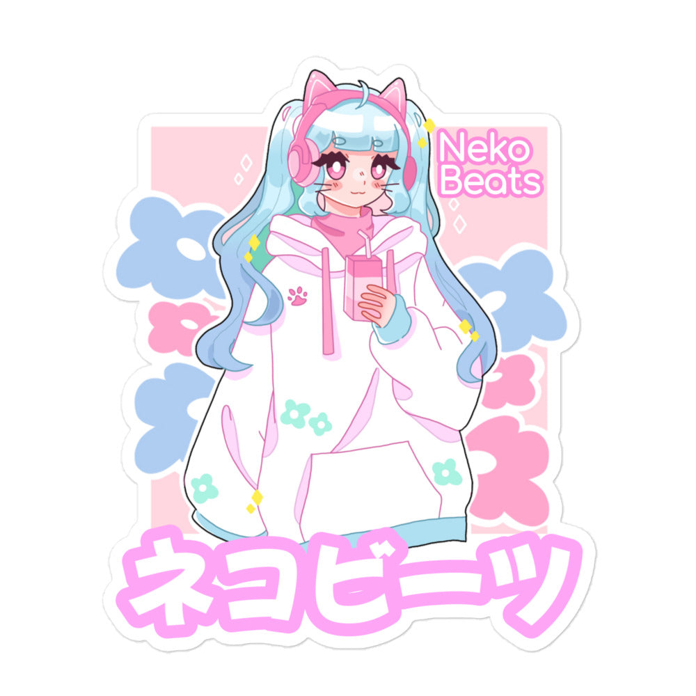 Neko Beats Bubble-free stickers