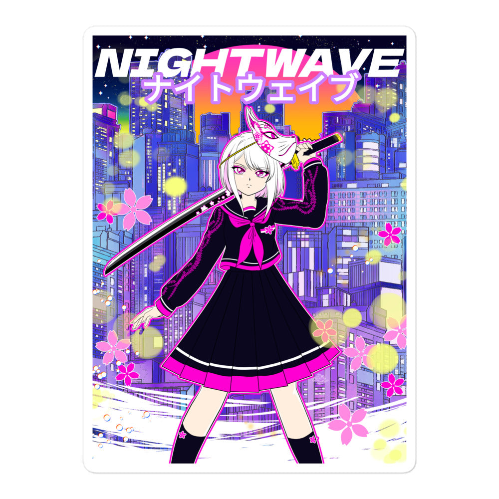 Nightwave Bubble-free sticker