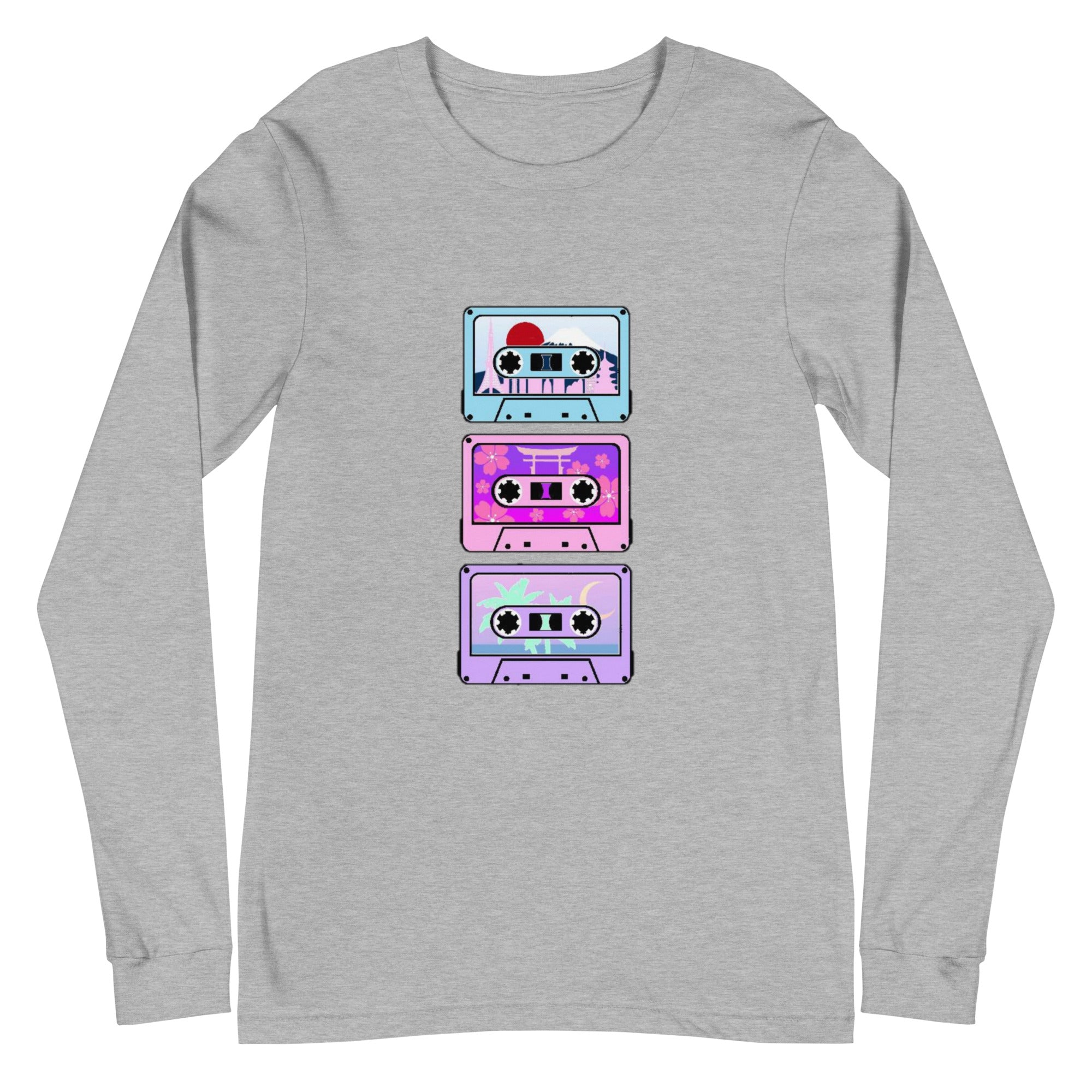 Colorful Cassettes of Japan Long Sleeve Tee