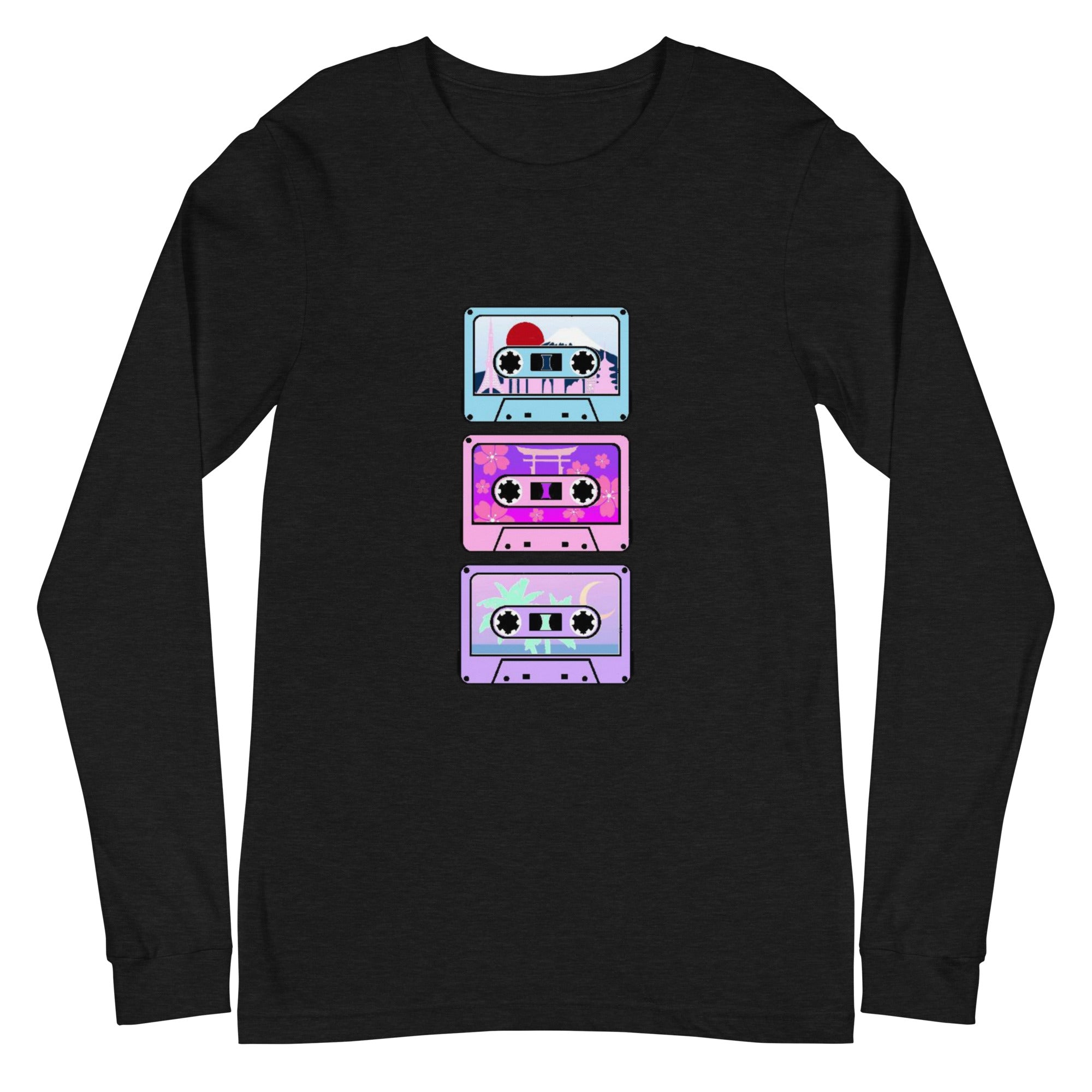 Colorful Cassettes of Japan Long Sleeve Tee