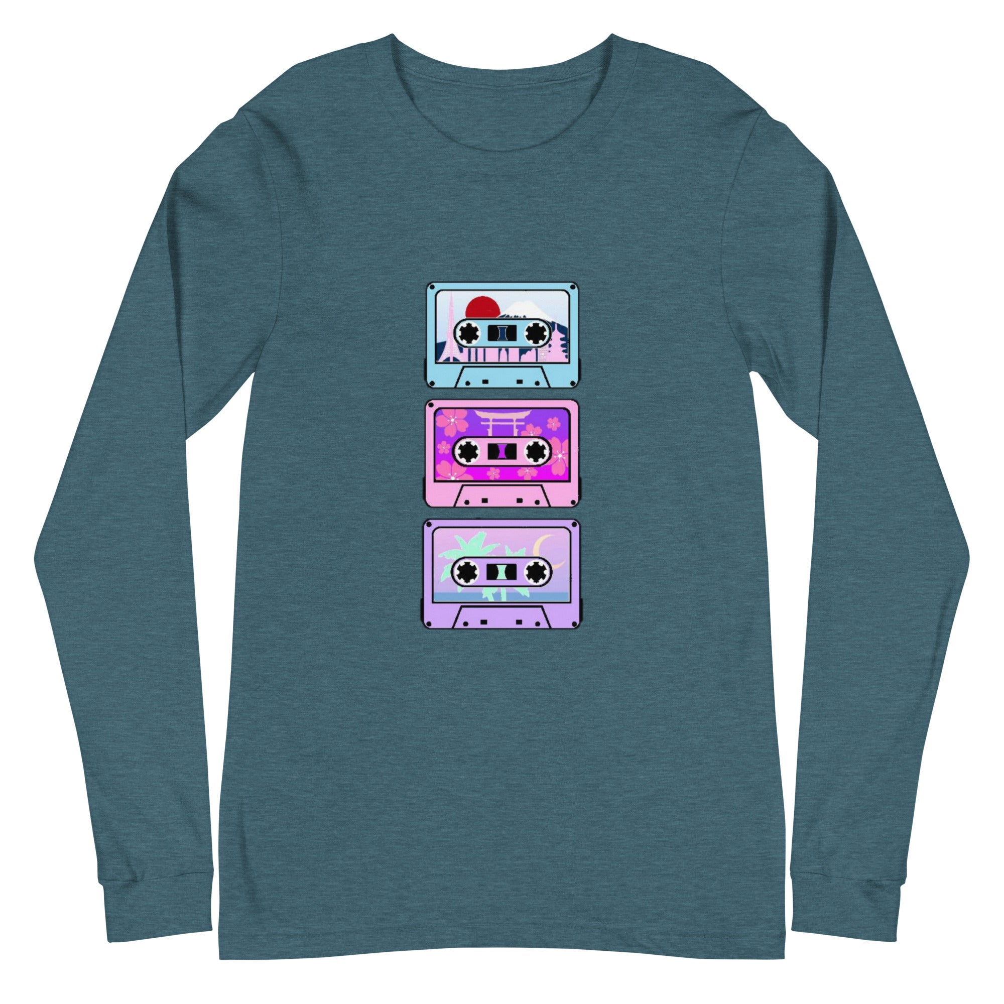 Colorful Cassettes of Japan Long Sleeve Tee