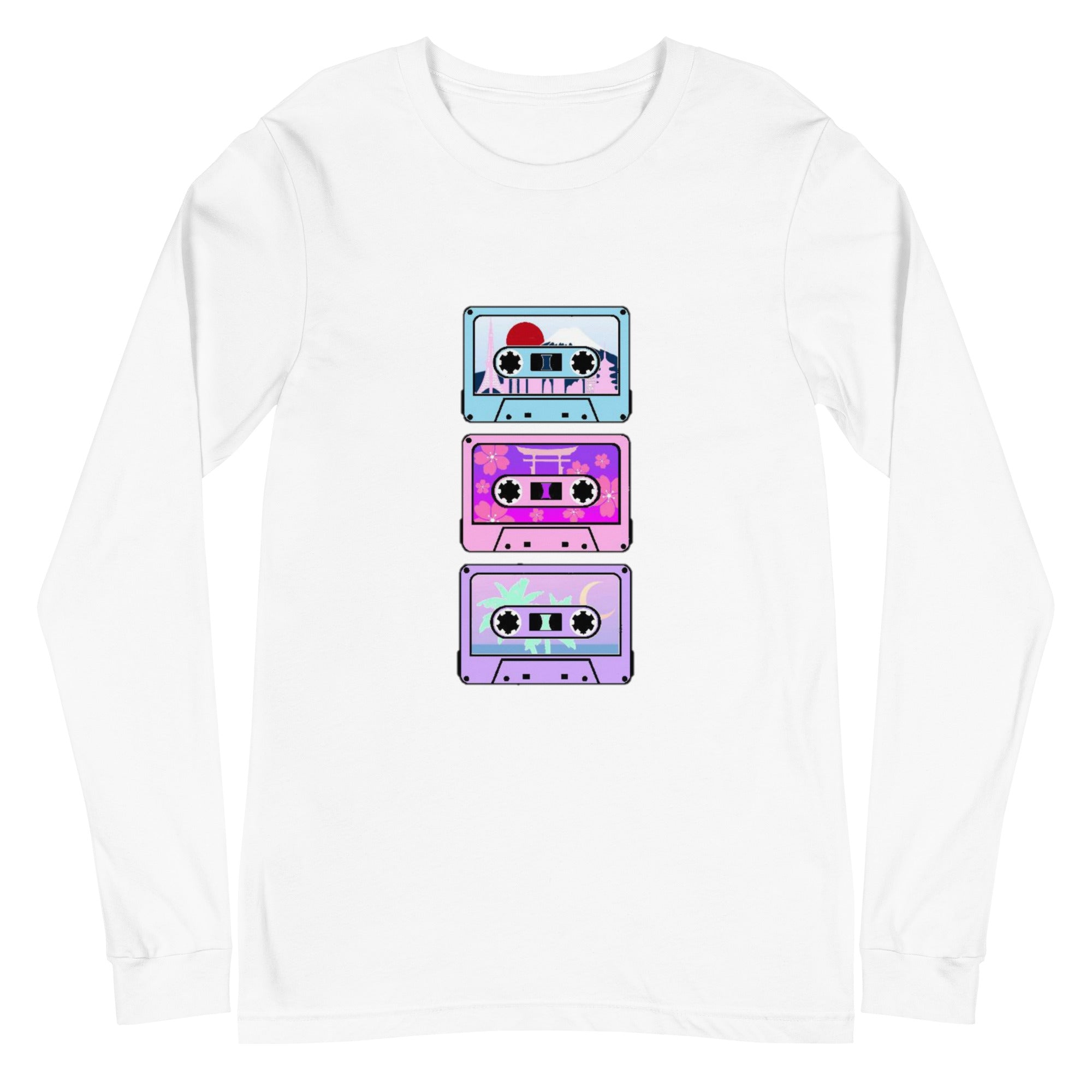 Colorful Cassettes of Japan Long Sleeve Tee